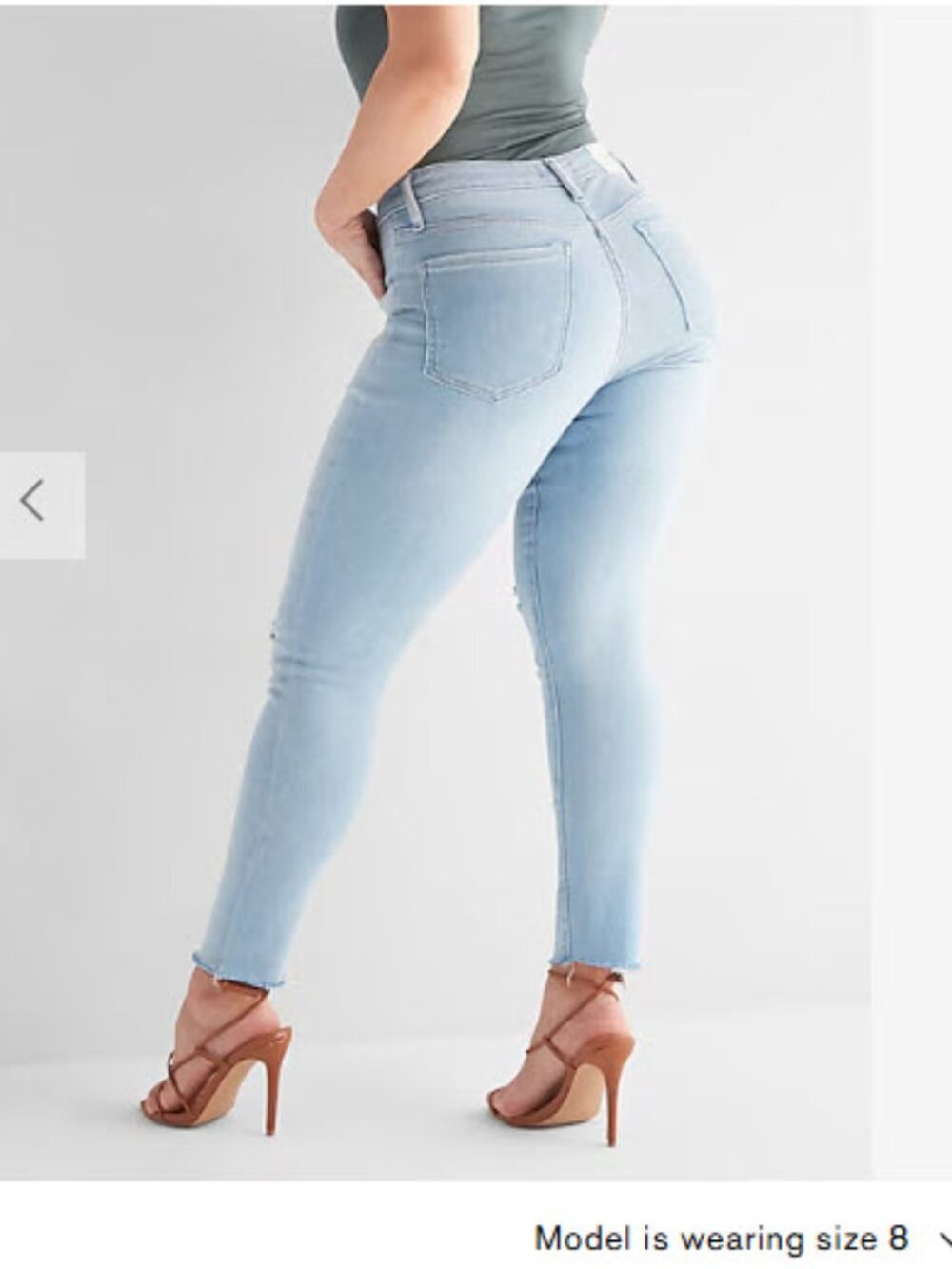 Express Stretch + Curvy Mid Rise Light Wash Legging Jeans Size 8S NWOT!